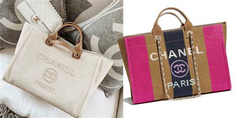 chanel deauville tote discontinued|Chanel deauville tote size comparison.